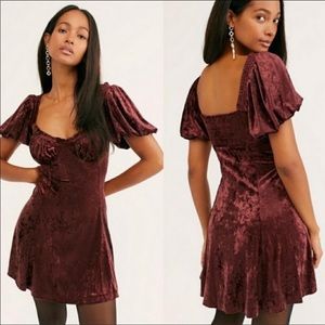 NWT Free People Wine/Cork Parisian Nights Mini